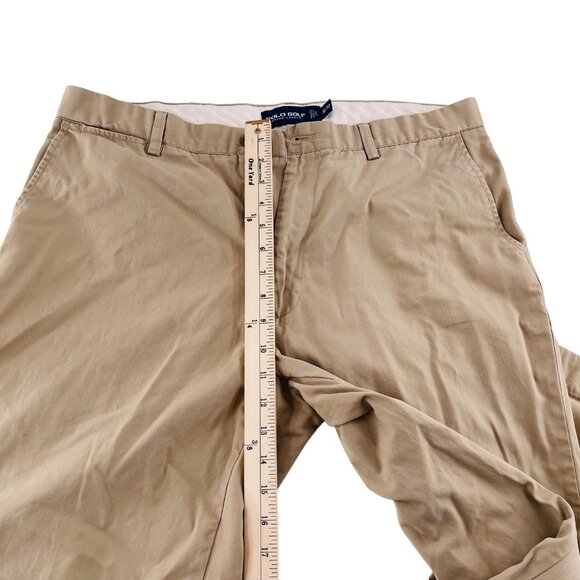 Polo Golf Ralph Lauren Khaki Pants 36x32 100% Cotton Men's Casual Trousers - Picture 5 of 7